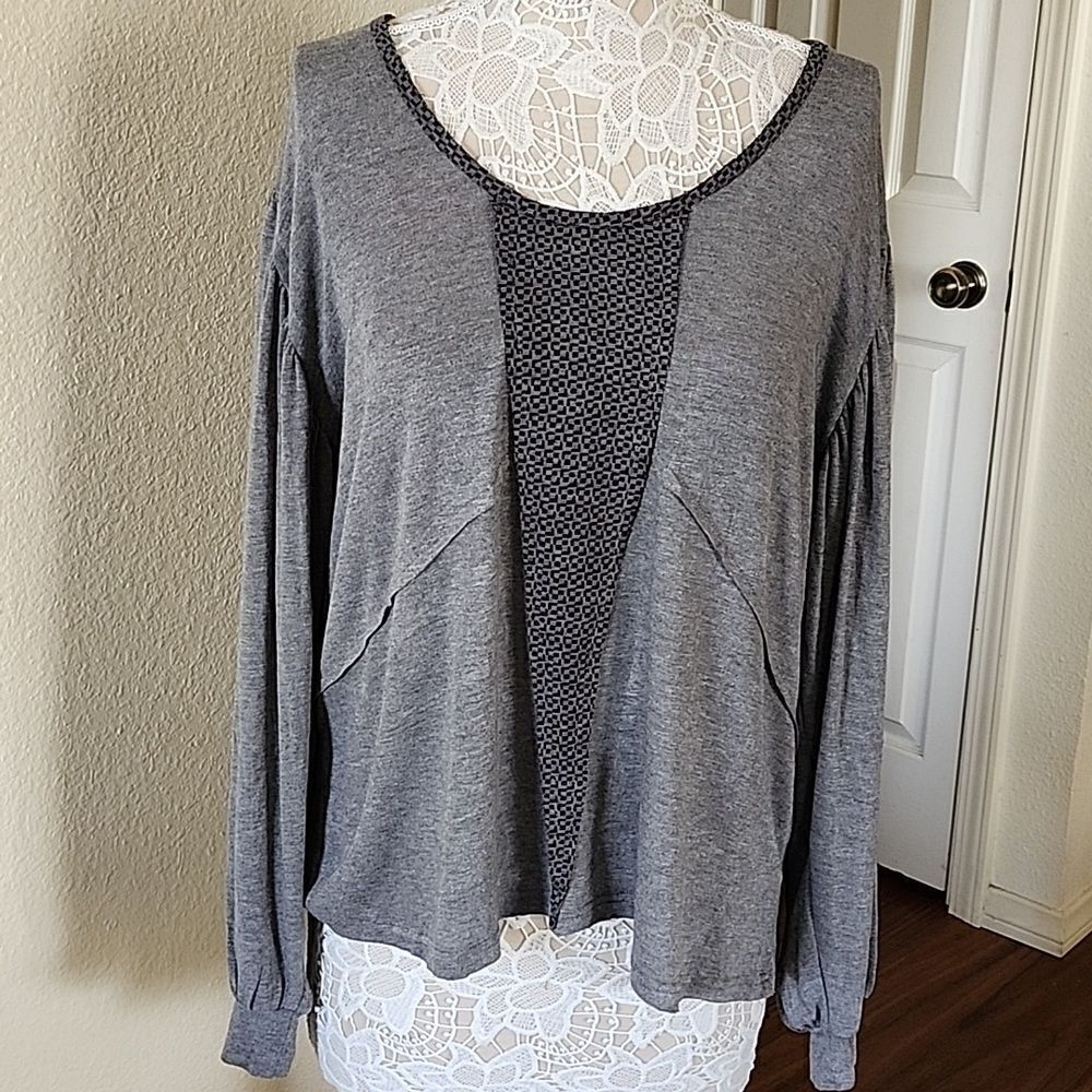 POL Wool Blend Tunic Top